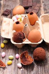 chocolate egg for easter day