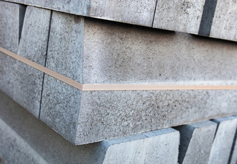 Stack of concrete blocks