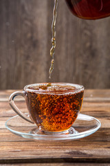 Photography herbal tea in cup