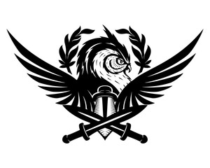 Owl swords and wings.