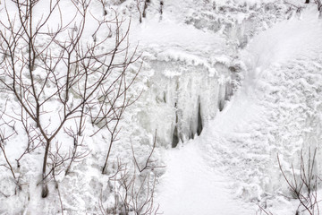 Large white snowdrift
