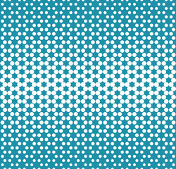 Abstract geometry blue fashion halftone dots pattern