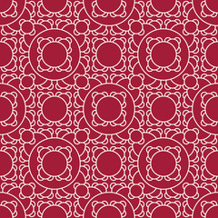 Abstract geometric red deco art ornament pattern background