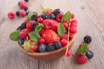 Foto op Plexiglas berry fruit salad © M.studio