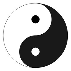Yin Yang symbol - obrazy, fototapety, plakaty