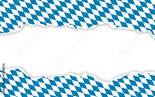 &quot;Bayern Rauten zerrissenes Papier Oktoberfest&quot; Stockfotos