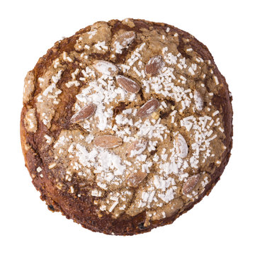 Panettone Natalizio visto dall'alto con canditi e glassa