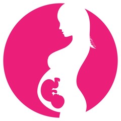 Pregnancy, Pregnant Woman Silhouette