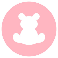 Teddy bear button