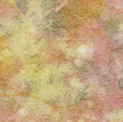 Abstract watercolor hand painted background on textured paper 
