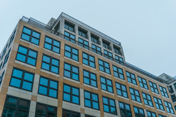 office building on a cold day