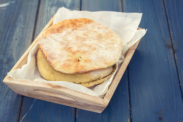 typical bread of island Madeira, Portugal