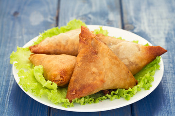 typical portuguese snack chamucas