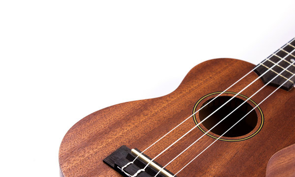 ukulele on isolated white background