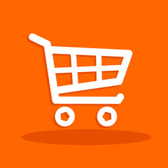 Vector shopping cart icon, wózek zakupowy,  © photoidea