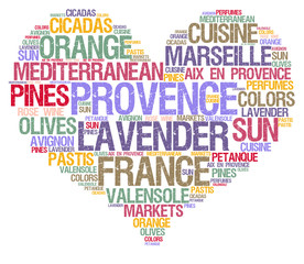 Fototapeta premium Provence word cloud concept