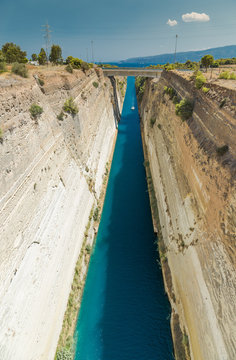 The Corinth Canal In Greece