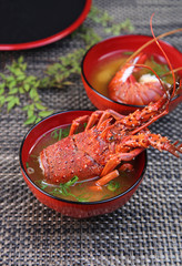 伊勢海老の味噌汁