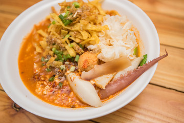 spicy noodle seafood
