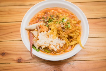 spicy noodle seafood