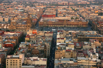 Aerial view of Mexico City, Mexico
