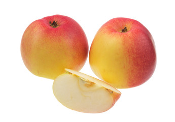 apple red and yellow