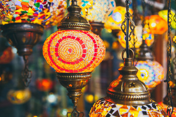 Arabic lamps. Moroccan lantern
