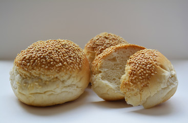 buns with sesame seeds