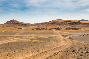 Abandoned village at old mines.