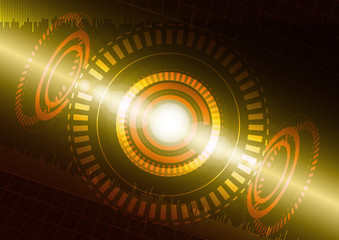 Abstract digital technology color background.