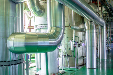 Industrial zone, Steel pipelines and cables