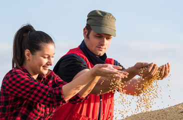 Yonng couple farmers