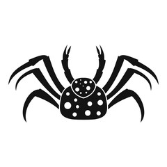 Live crab icon, simple style