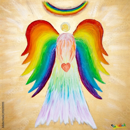 Engelbilder gemalt: Zeichnen mit Flügeln!