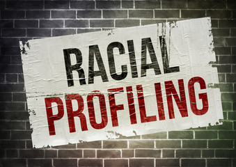 Fototapeta na wymiar Racial Profiling - poster concept
