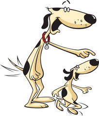Dog and Son
A cartoon Dog father with his Son