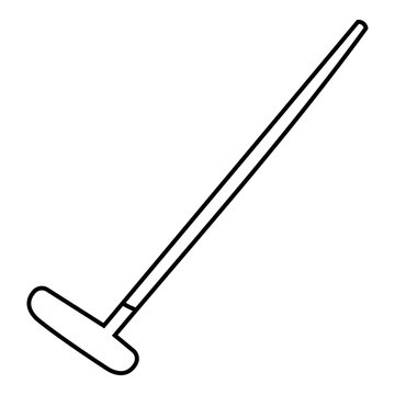Golf sport clubs icon, outline style