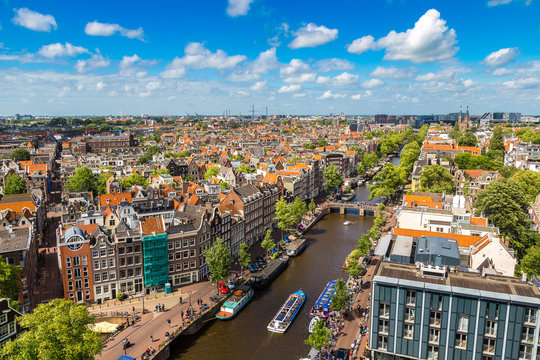 Panoramic view of Amsterdam