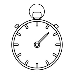 Stopwatch icon, outline style