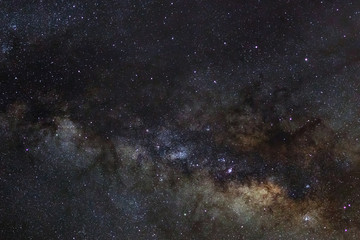 Fototapeta na wymiar Close-up of Milky way galaxy with stars and space dust in the un