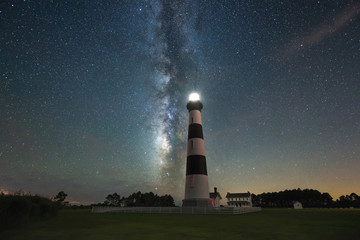 Bodi Island Lighthouse under the Milky Way 
