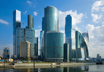 Obraz na płótnie Canvas moskva city editorial