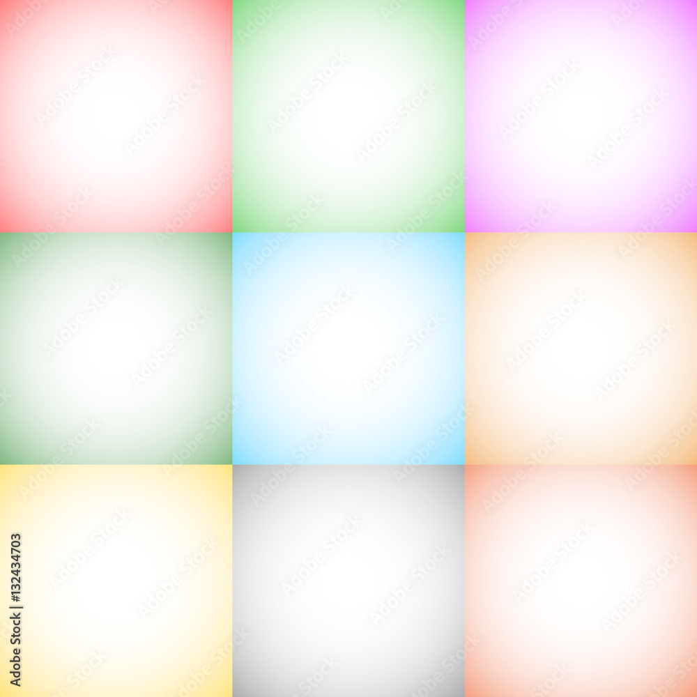 Aufkleber 9 radial gradient monochrome square format backgrounds / backdro