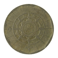 20 portuguese escudo coin (1986) isolated on white background