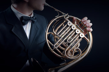 French horn musical instruments