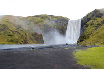 Skogafoss, beautiful waterfall in Iceland