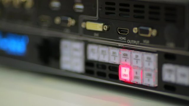 Buttons on the electronic video device