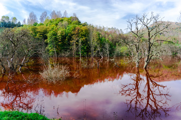 Water pollution of cooper mine