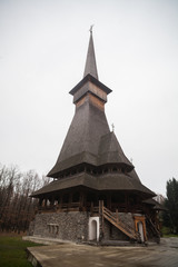Sapanta, Romania. Peri Monastery, world's highest wooden church.