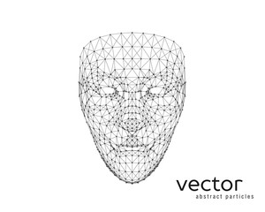 Vector illustration of human face